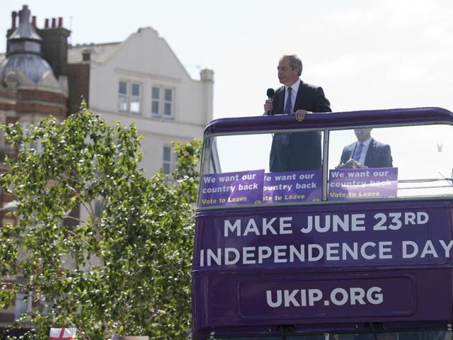 All over the world, people  and governments are keenly watching the Brexit referendum. Will the country choose to remain with the European Union? Or, on June 23, will Britain leave a crumbling EU behind and declare its Independence day?  (AFP/Justin Tallis) 