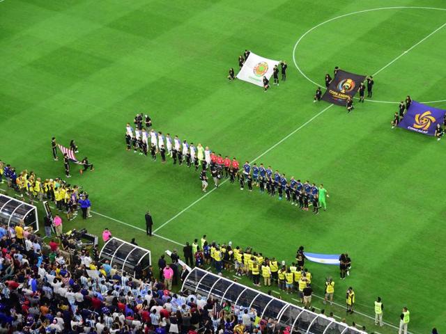 Picture taken before the start of the Copa America Centenario semifinal football match between USA and Argentina in Houston, Texas. (AFP Photo) Picture taken before the start of the Copa America Centenario semifinal football match between USA and Argentina in Houston, Texas. (AFP Photo)