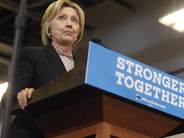 Democratic US presidential candidate Hillary Clinton speaks during a debate in Flint, Michigan. (REUTERS) Democratic US presidential candidate Hillary Clinton speaks during a debate in Flint, Michigan. (REUTERS)