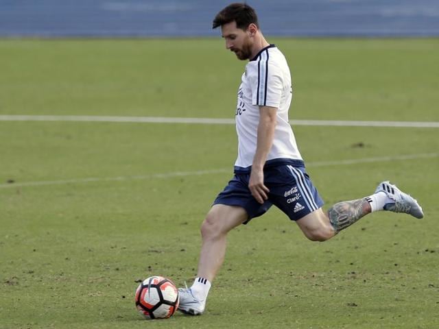 Messi did not start a match until the quarters but has four goals and trails only Chile’s Eduardo Vargas (six) for the tournament’s Golden Boot. (AP) Messi did not start a match until the quarters but has four goals and trails only Chile’s Eduardo Vargas (six) for the tournament’s Golden Boot. (AP)