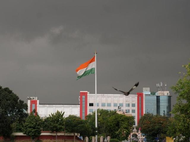 An overcast sky in Patiala on Wednesday. (Bharat Bhushan/HT)