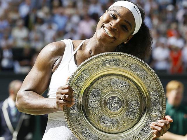Serena Williams is yet to add to her majors tally since winning Grand Slam number 21 at Wimbledon last year.(AP)