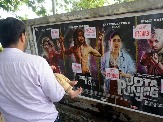 A few scenes in the movie shows youths referring to drugs supplied from Himachal Pradesh. (Deepak Sansta/HT Photo) A few scenes in the movie shows youths referring to drugs supplied from Himachal Pradesh. (Deepak Sansta/HT Photo)