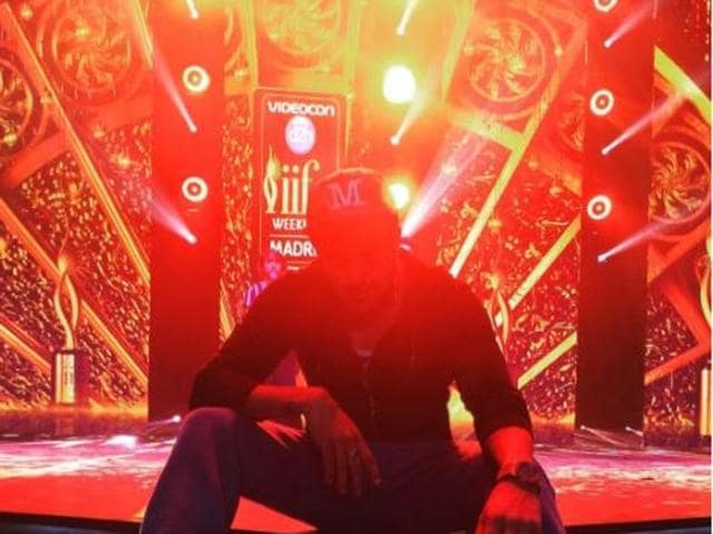 Manish Paul during a break from the practice session for IIFA performance. (iNSTAGRAM)