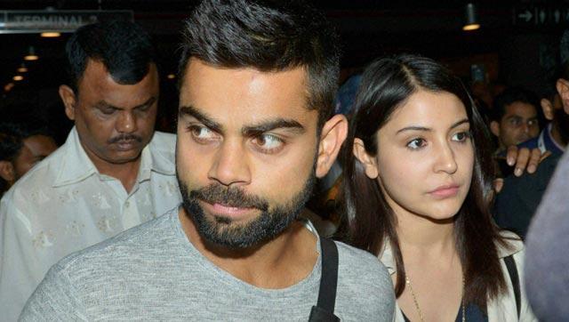 Anushka and Virat spotted at the Mumbai airport. Anushka and Virat spotted at the Mumbai airport.