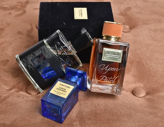 Upen’s collection of limited edition perfumes (Aalok Soni/HT)