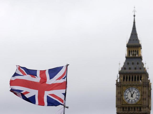 A Union flag flies in the wind in front of the Big Ben clock face and the Elizabeth Tower at the Houses of Parliament in central London on June 22, 2016, ahead of the June 23 EU referendum. (AFP) A Union flag flies in the wind in front of the Big Ben clock face and the Elizabeth Tower at the Houses of Parliament in central London on June 22, 2016, ahead of the June 23 EU referendum. (AFP)