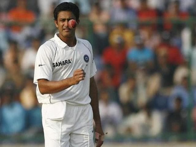 Anil Kumble during a match against Australia in New Delhi in 2008.(Reuters File Photo)