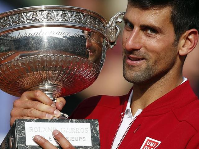 Serbia's Novak Djokovic in action during his match with Belgium's David Goffin. (AP Photo) Serbia's Novak Djokovic in action during his match with Belgium's David Goffin. (AP Photo)