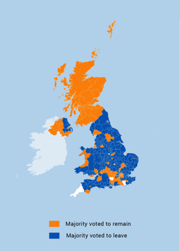 How Britain voted. ( (Data: BBC) )