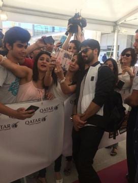 Shahid Kapoor meets his fans in Madrid, Spain. (IANS) Shahid Kapoor meets his fans in Madrid, Spain. (IANS)