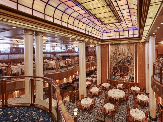 The Britannia restaurant, which is three decks tall, has also been refurbished. (AFP) 