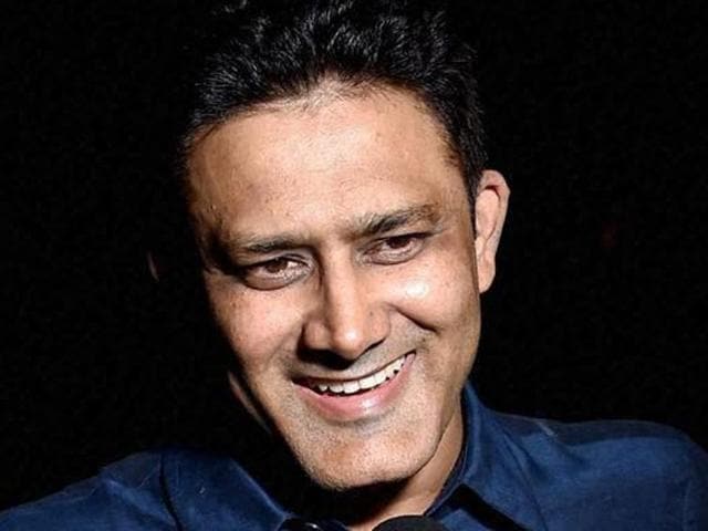 Anil Kumble with his family after his appointment. (PTI Photo) Anil Kumble with his family after his appointment. (PTI Photo)