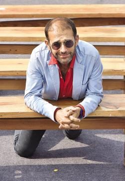 Performance artist Nikhil Chopra during the India Art Fair in New Delhi (Raj K Raj/Hindustan Times)