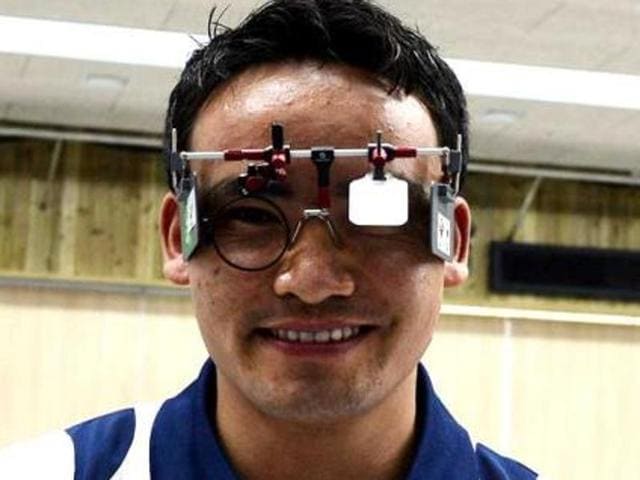 File photo of Indian shooter Jitu Rai after winning the men's 50m air pistol individual final of the 2014 Asian Games in Incheon, South Korea. (AFP Photo) File photo of Indian shooter Jitu Rai after winning the men's 50m air pistol individual final of the 2014 Asian Games in Incheon, South Korea. (AFP Photo)