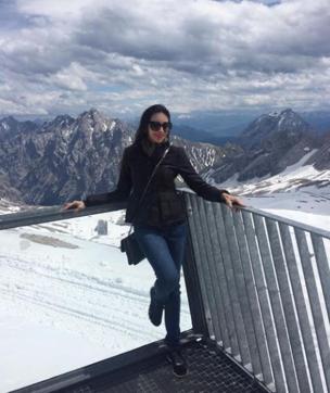 Actor Karisma Kapoor rang in her birthday at the Alps this year.