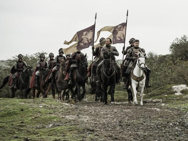 After the great victory over Riverrun, brave knights Jaime and Bronn and going back... (HBO) After the great victory over Riverrun, brave knights Jaime and Bronn and going back... (HBO)