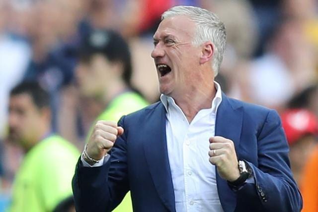 France's coach Didier Deschamps celebrates his team's win after the Euro 2016 round of 16. (AFP Photo) France's coach Didier Deschamps celebrates his team's win after the Euro 2016 round of 16. (AFP Photo)