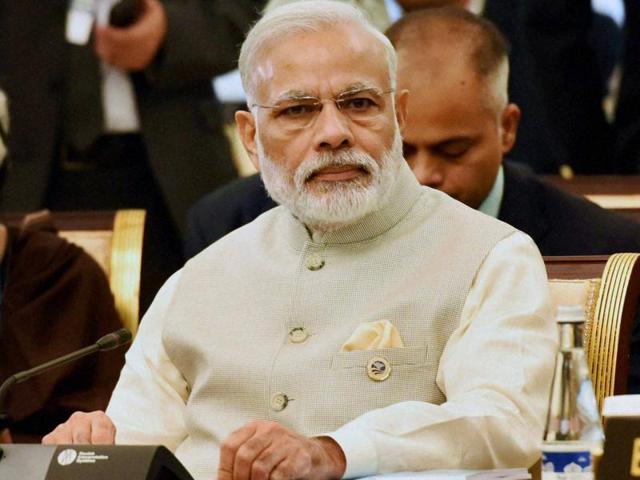 Prime Minister Narendra Modi during a recent summit in Tashkent.(PTI Photo)