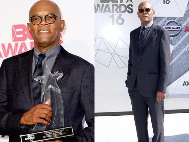 Samuel L Jackson took home the Lifetime Achievement Award tonight at the 2016 BET Awards. (Instagram)
