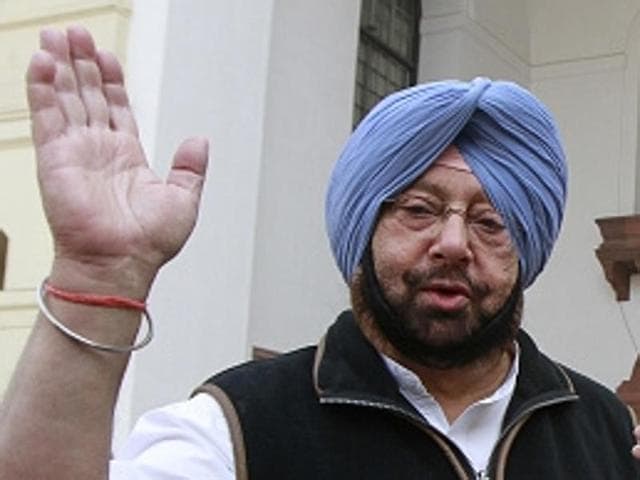 Punjab Congress chief Captain Amarinder Singh.(HT File Photo)