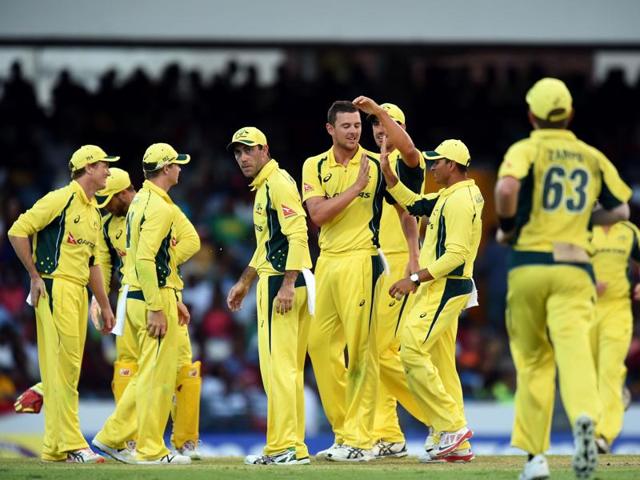 Matthew Wade’s 52-ball 57 helped Australia post a challenging 270/9. (AFP) Matthew Wade’s 52-ball 57 helped Australia post a challenging 270/9. (AFP)