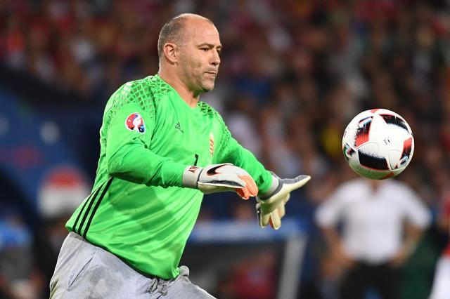 Gabor Kiraly was kept busy right from the start, keeping Hungary in with multiple saves until Belgium ran riot in the final stretch of the match. (AFP) Gabor Kiraly was kept busy right from the start, keeping Hungary in with multiple saves until Belgium ran riot in the final stretch of the match. (AFP)