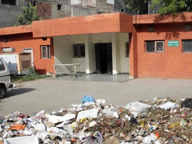 The mortuary at the civil hospital where bodies are kept.(HT File Photo)