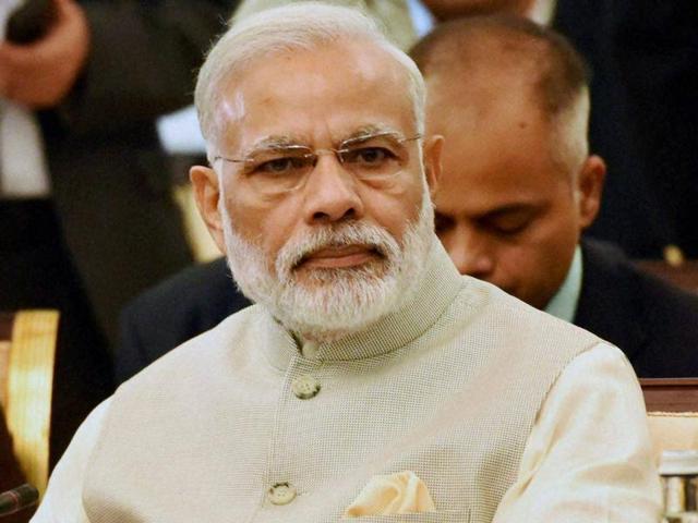 In an interview to Times Now, Prime Minister Narendra Modi praised RBI governor Raghuram Rajan and called BJP MP Subramanian Swamy’s remarks against him “inappropriate”.(PTI Photo)