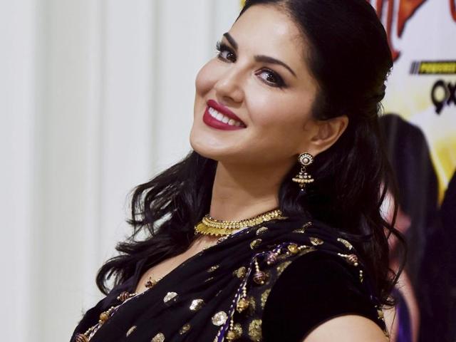 Sunny Leone strikes a pose for the shutterbugs during a press brief in Chennai on Saturday night. (PTI) Sunny Leone strikes a pose for the shutterbugs during a press brief in Chennai on Saturday night. (PTI)