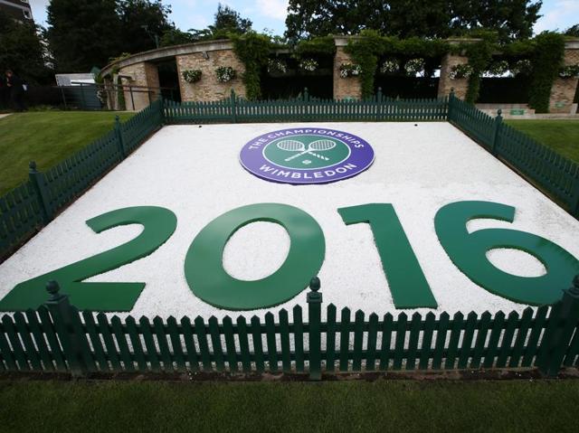“2016” drawn out on the grounds. (REUTERS) “2016” drawn out on the grounds. (REUTERS)