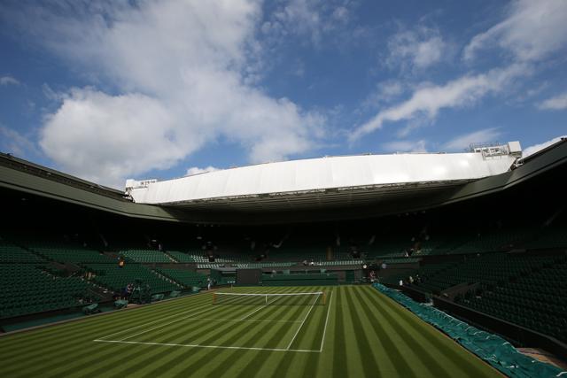 Centre court at the All England Lawn Tennis & Croquet Club, Wimbledon, England. (REUTERS) Centre court at the All England Lawn Tennis & Croquet Club, Wimbledon, England. (REUTERS)