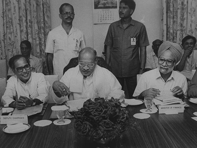 One of the most enduring legacies of Rao’s tenure is the introduction of the economic reforms in 1991. With Manmohan Singh as his Finance Minister, he dismantled the License Raj and opened up India’s economy. (HT Photo/Arun Jetlie) One of the most enduring legacies of Rao’s tenure is the introduction of the economic reforms in 1991. With Manmohan Singh as his Finance Minister, he dismantled the License Raj and opened up India’s economy. (HT Photo/Arun Jetlie)