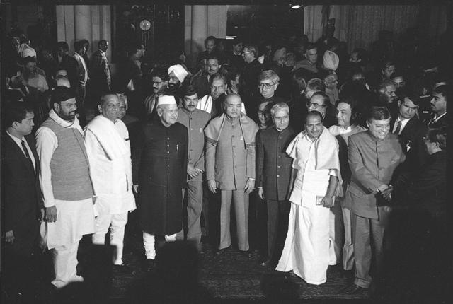 Rao was a freedom fighter and a seasoned leader of the Congress party, serving as Home Minister under Rajiv Gandhi’s tenure and the Chief Minister of Andhra Pradesh. Here, Rao is pictured with Shankar Dayal Sharma, K R Narayanan, Khursheed Alam Khan, A K Antony and Pranab Mukherjee at a swearing in ceremony for new ministers in 1993. (Rajiv Chawla/HT Photo) Rao was a freedom fighter and a seasoned leader of the Congress party, serving as Home Minister under Rajiv Gandhi’s tenure and the Chief Minister of Andhra Pradesh. Here, Rao is pictured with Shankar Dayal Sharma, K R Narayanan, Khursheed Alam Khan, A K Antony and Pranab Mukherjee at a swearing in ceremony for new ministers in 1993. (Rajiv Chawla/HT Photo)