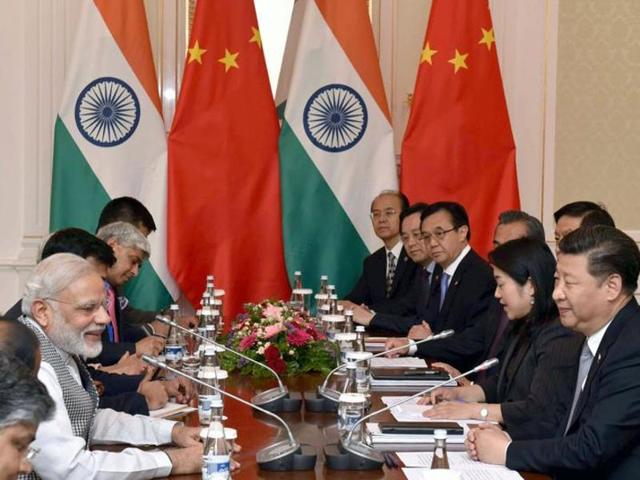 Indian Prime Minister Narendra Modi in a bilateral meeting with the Chinese President Xi Jinping, in Tashkent, Uzbekistan on June 23, 2016. India’s bid for NSG membership was scuttled by China despite backing from many other countries including the US.(PIB Photo)