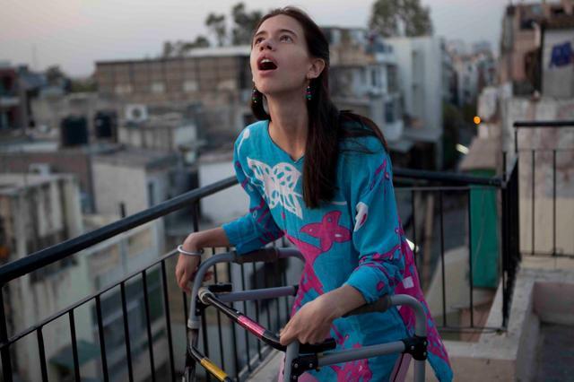 Koechlin in a still from Margarita with a Straw. Koechlin in a still from Margarita with a Straw.