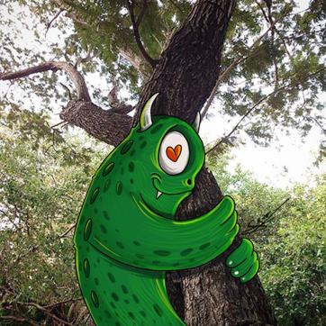An eco-friendly monster in Kala Ghoda. An eco-friendly monster in Kala Ghoda.