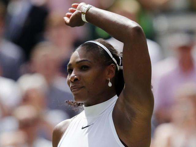 Serena Williams in action against Amra Sadikovic. (REUTERS) Serena Williams in action against Amra Sadikovic. (REUTERS)