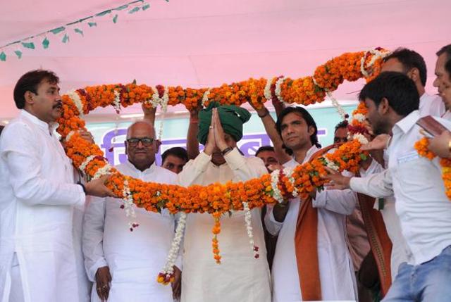 The Bihar CM was speaking at an anti-liquor rally in Jewar, held by a local organisation called Nirbhaya Sangathan. (Burhaan Kinu/HT) The Bihar CM was speaking at an anti-liquor rally in Jewar, held by a local organisation called Nirbhaya Sangathan. (Burhaan Kinu/HT)