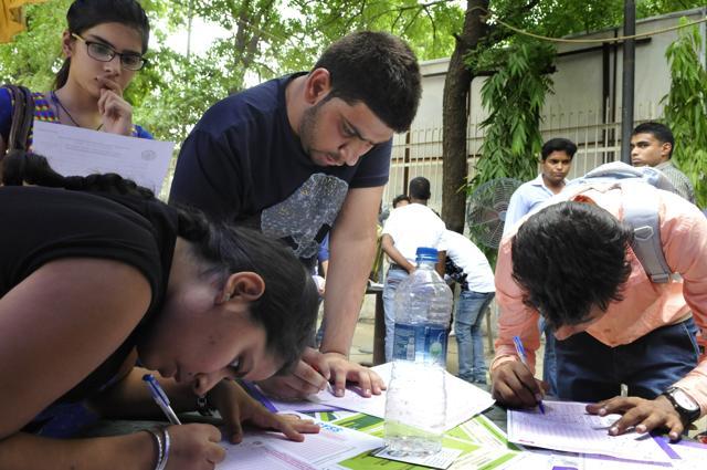 The new session in Delhi University will start from July 20.  (Saumya Khandelwal/ HT Photo )