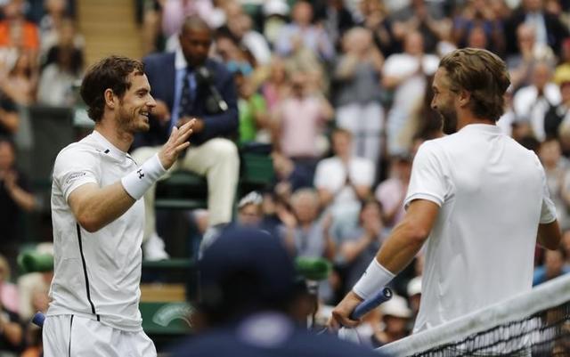 Andy Murray faced a fellow Brit at Wimbledon for the first time, but was up to the challenge. (Reuters) Andy Murray faced a fellow Brit at Wimbledon for the first time, but was up to the challenge. (Reuters)