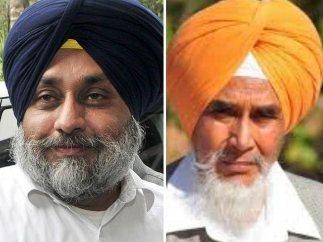 Punjab deputy CM Sukhbir Singh Badal (left) and AAP’s state convener Sucha Singh Chhotepur (right)(HT File Photos) Punjab deputy CM Sukhbir Singh Badal (left) and AAP’s state convener Sucha Singh Chhotepur (right)(HT File Photos)