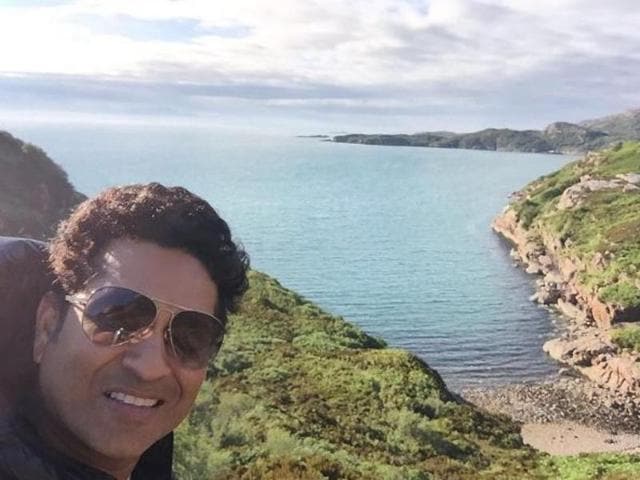 Sachin Tendulkar shared the picture and wrote, “During my drive on the island inlet of water appeared to look like the map of India. Saare jahan se achcha Hindustan humara!!!” (Instagram) 
