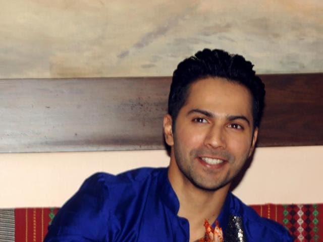 A happy Varun Dhawan attends the Iftar Party for the promotion of his Dishoom in Mumbai. (AFP)
