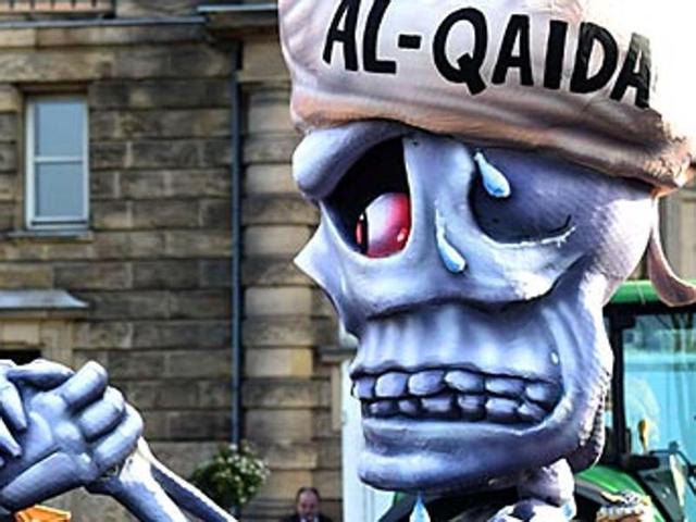 A figure depicting al Qaeda (also spelt Al-Qaida) pictured in the western German city of Duesseldorf. (AFP File Photo) A figure depicting al Qaeda (also spelt Al-Qaida) pictured in the western German city of Duesseldorf. (AFP File Photo)