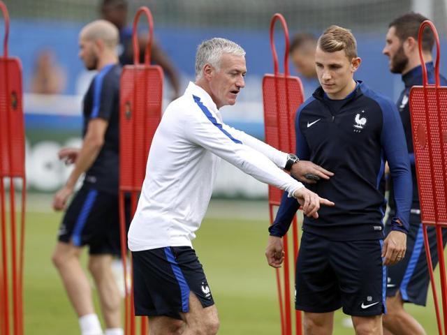 France coach Didier Deschamps gives his pearls of football wisdom. (AP photo)