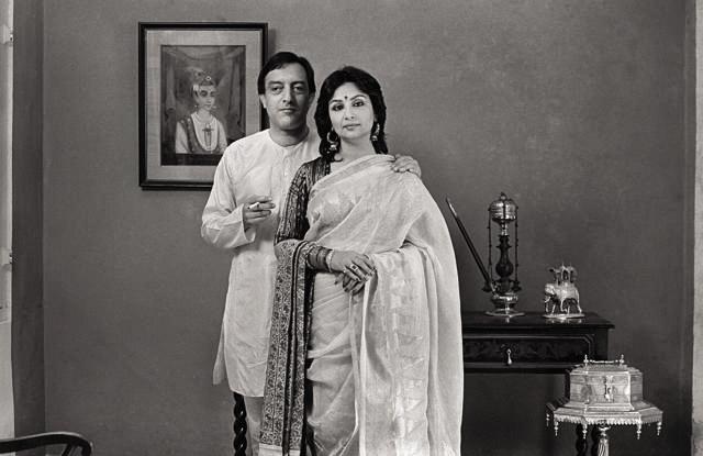 Former Indian cricket captain Mansoor Ali Khan Pataudi, with his wife and actor Sharmila Tagore. (Raghu Rai) Former Indian cricket captain Mansoor Ali Khan Pataudi, with his wife and actor Sharmila Tagore. (Raghu Rai)