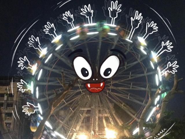Ferris wheel morphs into a monster in Thane. (Courtesy: Sebin Simon ) Ferris wheel morphs into a monster in Thane. (Courtesy: Sebin Simon )