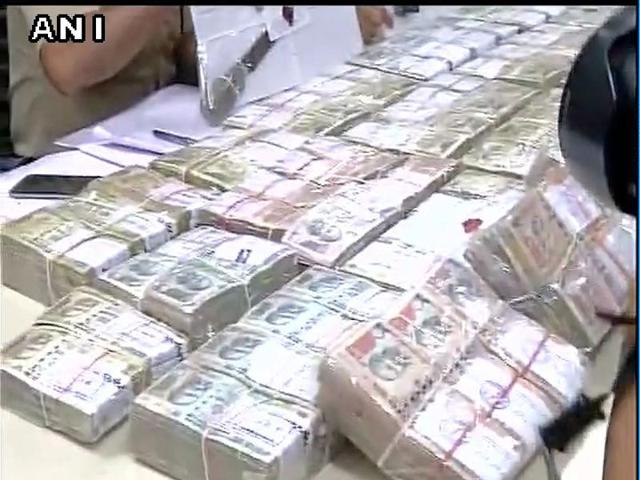 Cash worth Rs 3.12 crore has been recovered from the accused.(ANI Photo)