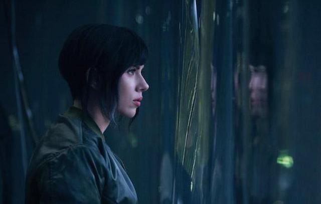Scarlett Johansson in a still from Ghost in the Shell. Scarlett Johansson in a still from Ghost in the Shell.